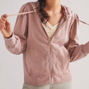 Daily Practice by Anthropologie Mauve Zip-Up Jacket